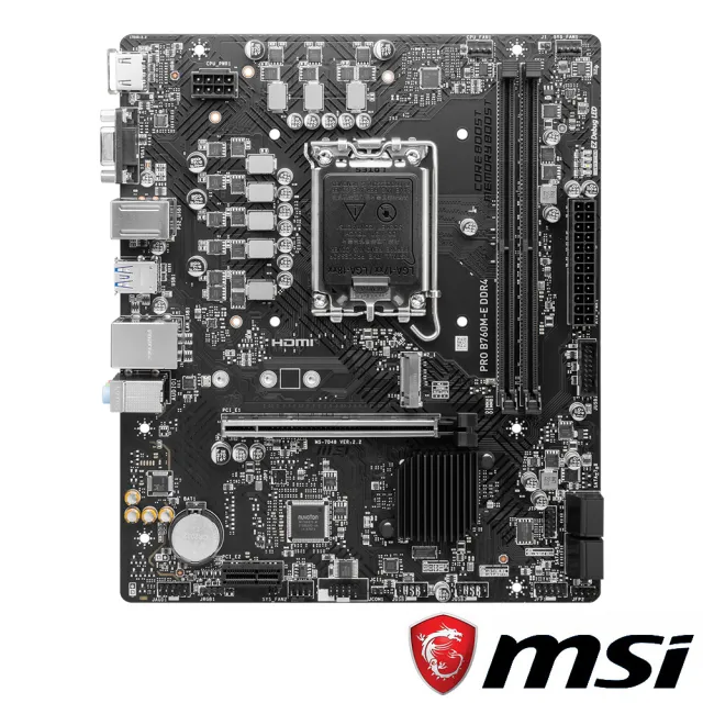 【MSI 微星】PRO B760M-E DDR4 主機板