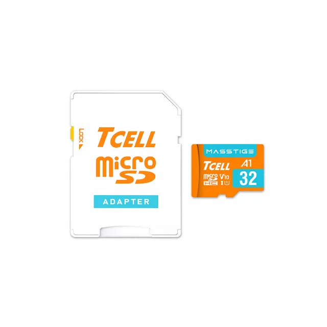 【TCELL 冠元】5入組-MASSTIGE A1 microSDHC UHS-I U1 V10 100MB 32GB 記憶卡