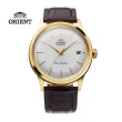 【ORIENT 東方錶】ORIENT 東方錶 DATEⅡ機械錶 皮帶款 金色 - 38.4mm(RA-AC0M01S)