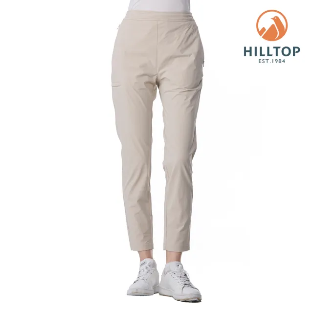 【Hilltop 山頂鳥】彈性長褲 女款 卡其｜PH31XFO5ECN0