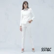 【SST&C 最後65折】白色圓領造型西裝外套7162210002