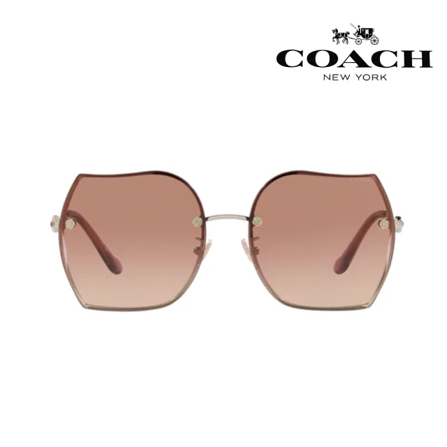 【COACH】時尚大鏡框太陽眼鏡(HC7146BD-900513)