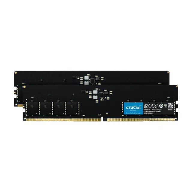 【Crucial 美光】DDR5 5600 32GB (16GB x2) 桌上型 記憶體 (CT2K16G56C46U5)