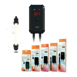 【ISTA 伊士達】電子單顯控溫器200W LED顯示3位數控溫加熱器(獨立雙控溫器防爆玻璃加熱棒I654)