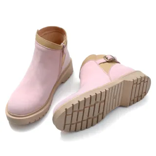 【DIANA】4cm繽紛冬季防潑水俏麗短靴-小編熱推(粉紅起司)