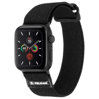 【PELICAN】Apple Watch 42-49mm 1-8代/SE/Ultra NATO錶帶 - 黑色