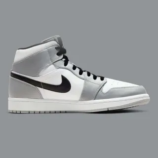 【NIKE 耐吉】Air Jordan 1 Mid  Light  Grey 灰白 灰白 男款 554724-092(Air Jordan 1)