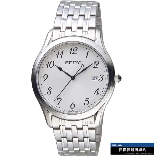 SEIKO 精工 經典簡約大三針紳士錶 指針錶 手錶 禮物(6N42-00K0S/SUR299P1 白)