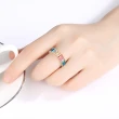 【Aphrodite 愛芙晶鑽】方晶戒指 鋯石戒指 排鑽戒指/彩虹色系方晶鋯石排鑽戒指(8款任選)