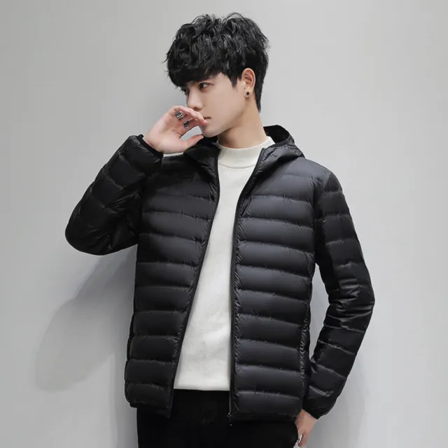 【巴黎精品】現貨+預購 真羽絨衣90%白鴨絨羽絨大衣羽絨外套(時尚素色帥氣保暖防寒男外套3款v1as20)