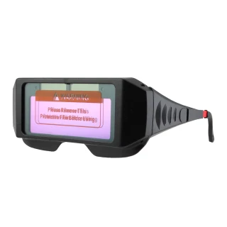 太陽能電銲液晶 護目鏡 變色眼鏡 焊接防護 電銲液晶眼鏡 太陽眼鏡 焊工眼鏡 自動變光眼鏡 有眼鏡盒 PG176+