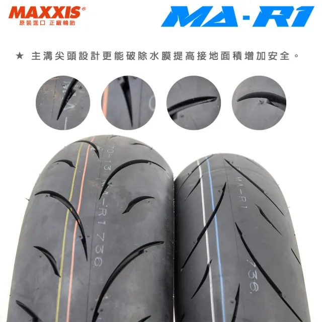 【MAXXIS 瑪吉斯】MA-R1 速克達專用 高性能賽車胎-13吋(120-70-13 53P 前輪 R1) - momo購物網 - 好評 ...