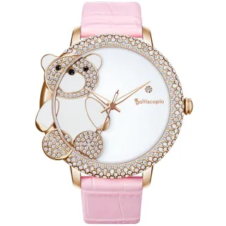 【Galtiscopio 迦堤】GATER 寵愛小熊系列 優雅腕錶 / 42mm 新年禮物 推薦 送禮(GABRGS001PLS)