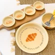 【MYUMYU 沐慕家居】韓系麵包奶油色餐盤組–醬油碟3入(醬料碟/小碟子/小菜碟)