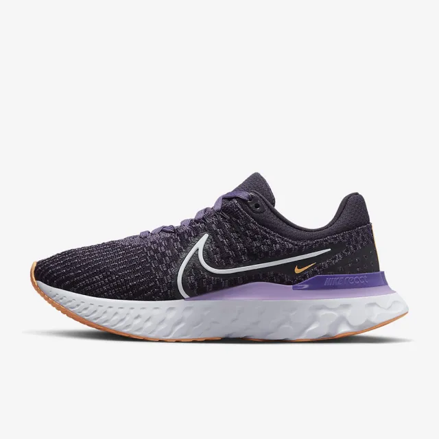 NIKE 耐吉】慢跑鞋運動鞋W NIKE REACT INFINITY RUN FK 3 女鞋黑紫