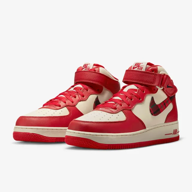 NIKE 耐吉 休閒鞋 運動鞋 AIR FORCE 1 MID 07 LX 男鞋 紅白(DV0792101)