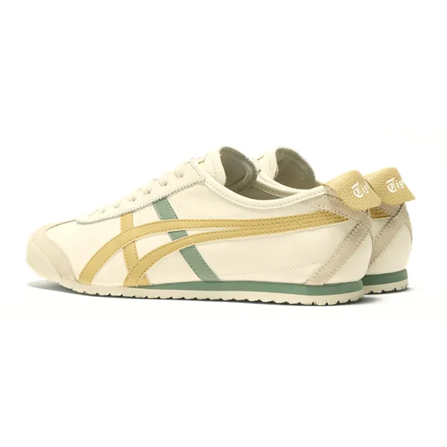 【Onitsuka Tiger】Onitsuka Tiger鬼塚虎-黃綠線條MEXICO 66 休閒鞋(1183A201-120)