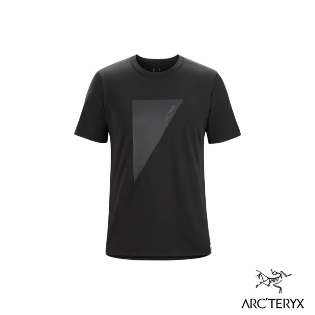 【Arcteryx 始祖鳥官方直營】男 Captive Logo 短袖圓領衫(黑)