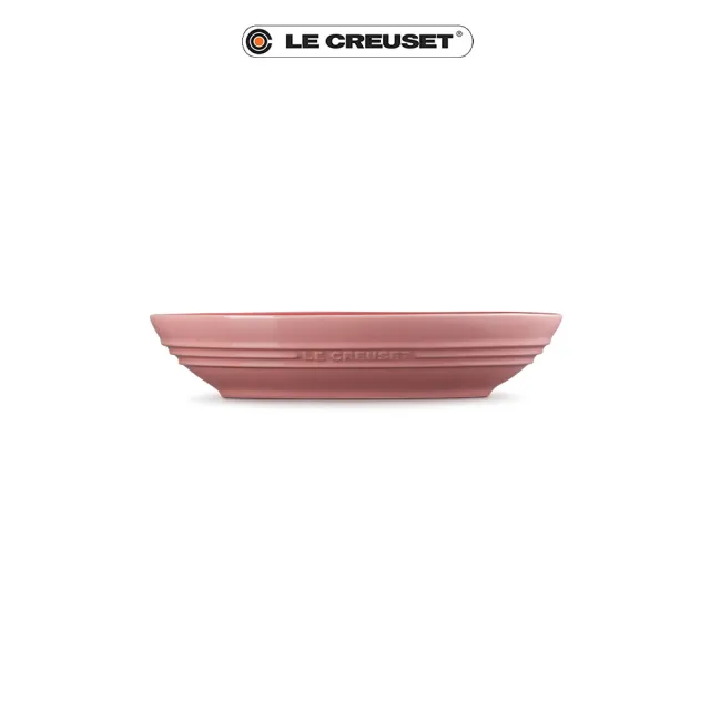 【Le Creuset】瓷器輕虹霓彩系列橢圓深盤23cm(薔薇粉)