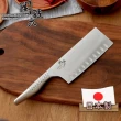 【日本貝印KAI】日本製-匠創名刀關孫六 流線型握把一體成型不鏽鋼刀-12cm(蔬果小刀)