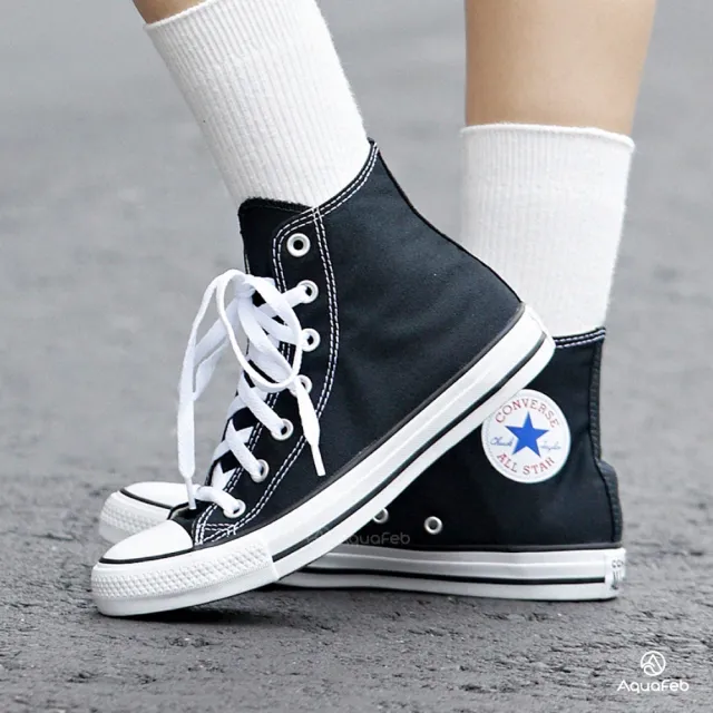 【CONVERSE】Chuck Taylor All Star 男鞋 女鞋 黑色 高筒 帆布鞋 經典 基本款 搖滾英倫風 休閒鞋 M9160C