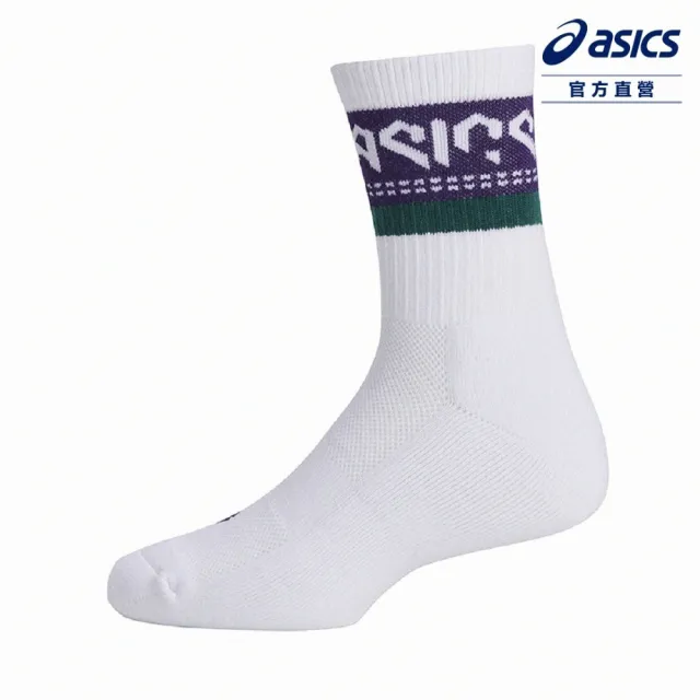 【asics 亞瑟士】中筒襪 男女中性款 籃球 配件(3063A060-101)