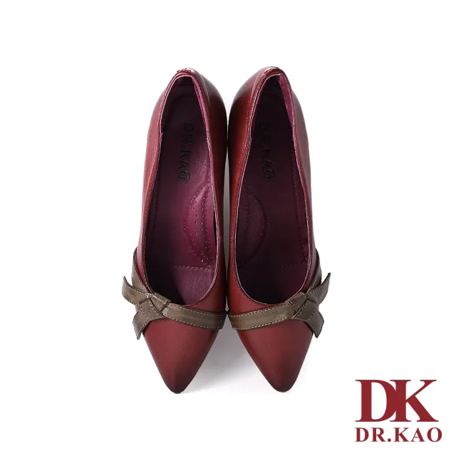 【DK 高博士】撞色綁帶造型氣墊女鞋 71-2172-20 紫色
