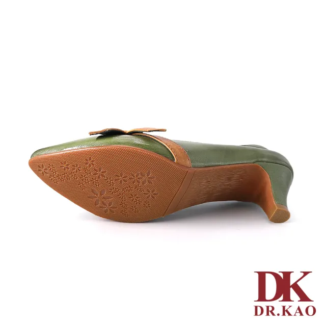 【DK 高博士】撞色綁帶造型氣墊女鞋 71-2172-30 綠色
