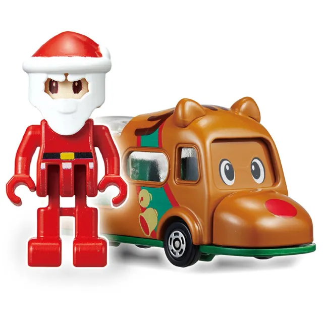 【TOMICA】交通世界 新城鎮-聖誕節DX組 含小汽車+人偶(小汽車 場景)