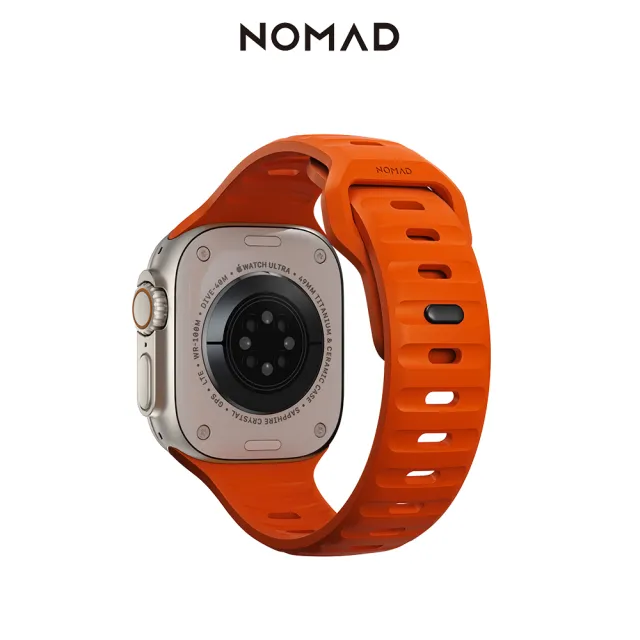 美國NOMAD】Apple Watch 49/45/44/42mm 專用運動風FKM橡膠錶帶(機能防