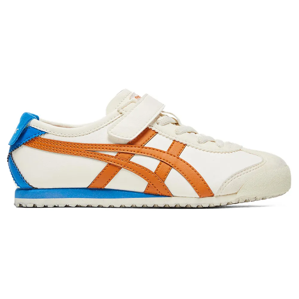 【Onitsuka Tiger】Onitsuka Tiger鬼塚虎-橘色線條 MEXICO 66 KIDS  兒童休閒鞋(1184A049-111)