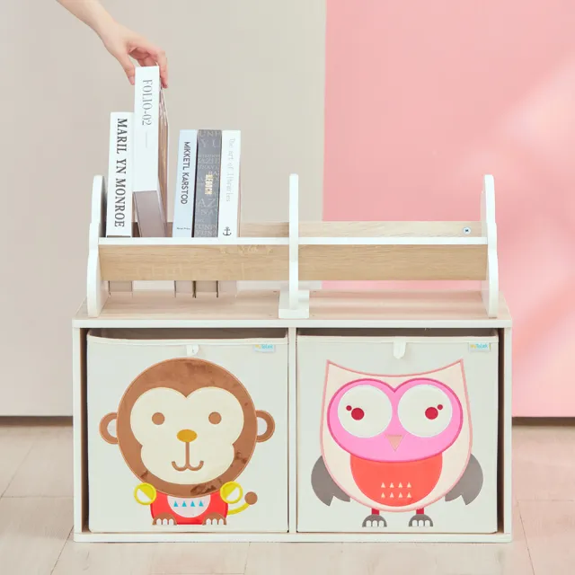 【MyTolek 童樂可】積木櫃-V型朵朵架(台灣製兒童收納書櫃 環保無毒E0板材 可堆疊)