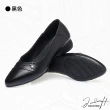 【J&H collection】質感真皮休閒透氣柔軟低跟鞋(現+預  黑色 / 米色)
