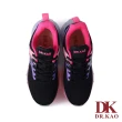 【DK 高博士】異材質拼接飛織氣墊女鞋 73-2215-90 黑色