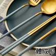 【邸家 DEJA】歐風六件套餐具組-莫蘭迪灰(餐刀、餐叉、餐勺、筷子、茶勺、茶叉)
