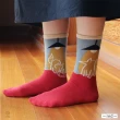 【M＆M日本職人】日本製  Story Socks 狐狸與鶴 不對稱設計款(日系 穿搭 COSPLAY 日本職人製造)