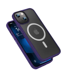 【Benks】iPhone 14 Plus 磁吸 MagSafe 防摔膚感手機殼 紫色