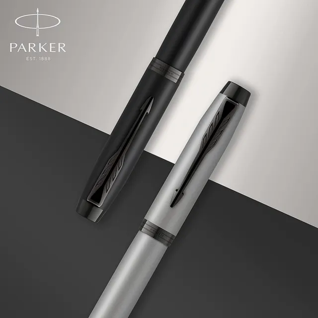 【PARKER】派克 新IM 特別款 理性黑 鋼珠筆(金屬色系)