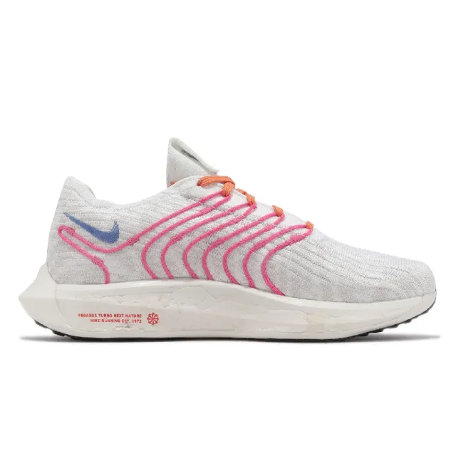 【NIKE 耐吉】慢跑鞋 Wmns Pegasus Turbo Next Nature 女鞋 白 藍 回彈 運動鞋(DZ5221-100)