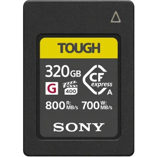 【SONY 索尼】CEA-G320T 320G/GB 800MB/S CFexpress Type A TOUGH 高速記憶卡(公司貨 適用A7SM3 FX3 FX30)