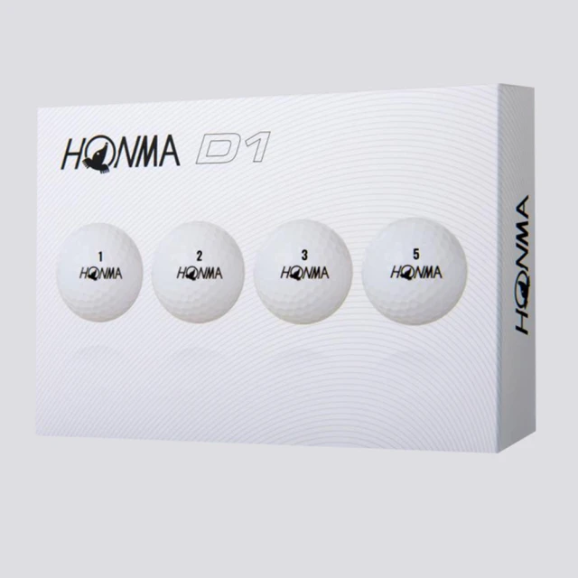 【HONMA 本間高爾夫】GOLF BALL NEW D1 兩層球 高爾夫球 BT1801(5入組)