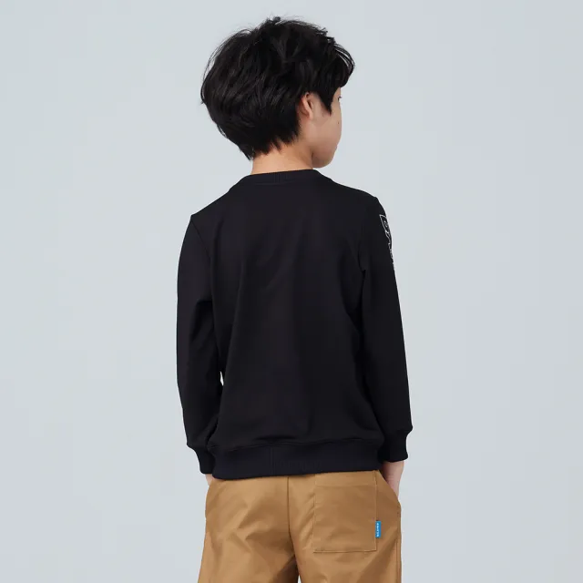 【BATIS 巴帝斯】撞色口袋保暖大學 T - 男童  - 二色(鍺元素蓄熱保暖、吸濕排汗)