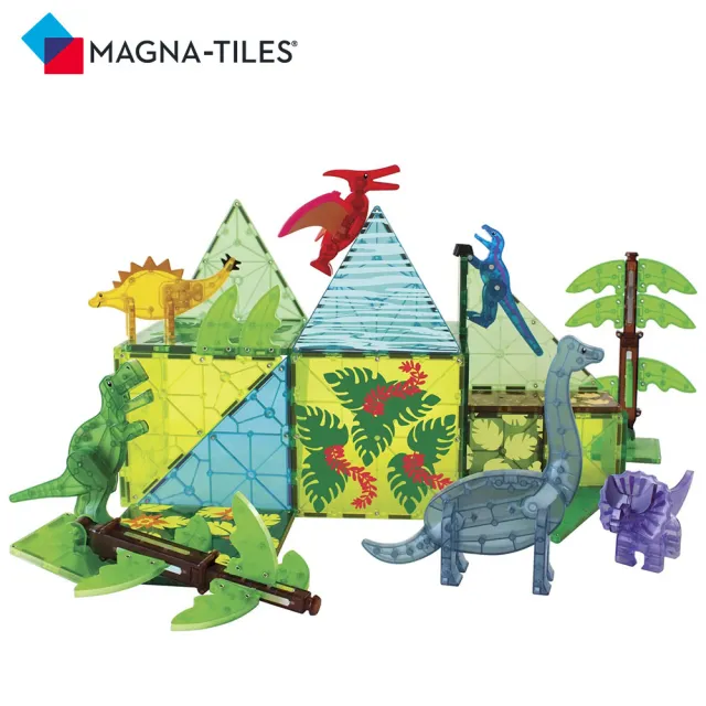 【Magna-Tiles】磁力積木-恐龍世界XL 50片(磁力片/STEAM 玩具/益智玩具)