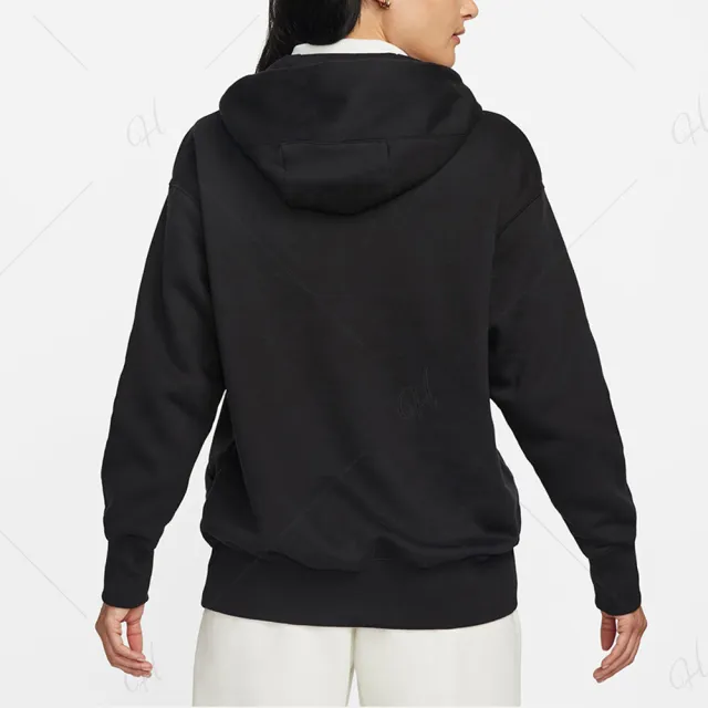 【NIKE 耐吉】上衣 女款 帽T 長袖上衣 運動 AS W NSW PHNX FLC OS PO HOODIE 黑 DQ5861-010