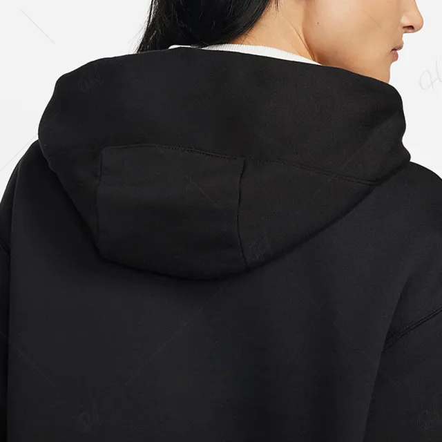 【NIKE 耐吉】上衣 女款 帽T 長袖上衣 運動 AS W NSW PHNX FLC OS PO HOODIE 黑 DQ5861-010