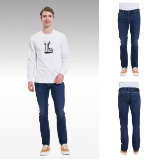 【Lee 官方旗艦】男裝 牛仔褲 / 709 低腰合身小直筒 中深藍洗水 / Magma Fusion 系列(LL220275183)