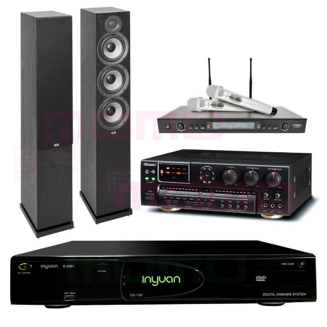【音圓】S-2001 N2-130+OKAUDIO AK-7+OKAUDIO AK-7+Debut 2.0 DF62(點歌機4TB+擴大機+無線麥克風+喇叭)