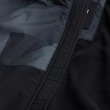 【HOLLISTER Co】HCO 海鷗 文字鋪棉保暖防風防潑水連帽風衣外套-黑深灰色(精選舒適/平輸品)
