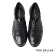 【TINO BELLINI 貝里尼】義大利進口經典雕花牛皮牛津鞋FWHT001A(黑)