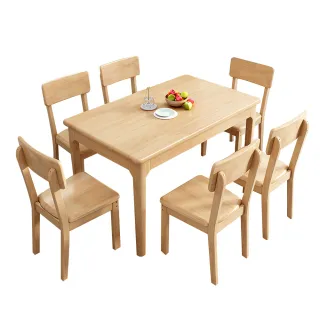 【HappyLife】北歐風實木餐桌 140公分 Y10855(桌子 餐桌 工作桌 大桌子 木桌 實木桌 辦公桌 書桌)